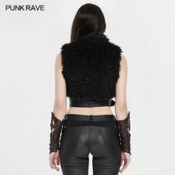 Punkravestore Punk Short Stand Collar Waistcoat