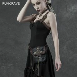 Punkravestore Steampunk Retro Waist Bag