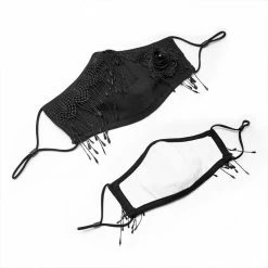 Punkravestore Gothic Vampire Daily Gothic Lace Mask