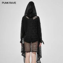 Punk Rave Store The Night Canyue Net Coat