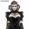 Punk Rave Store Palace Black Women Flower Pattern Gothic Lace Collar Accessories Collars & Chokers