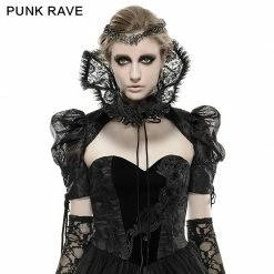 Punk Rave Store Palace Black Women Flower Pattern Gothic Lace Collar Accessories Collars & Chokers