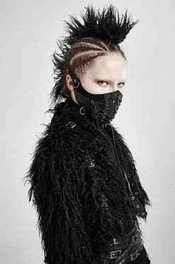 Punk Rave Store Punk Rivet Face Sexy Leather Mask Accessories Women