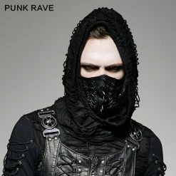 Punk Rave Store Punk Rivet Face Sexy Leather Mask Accessories Women