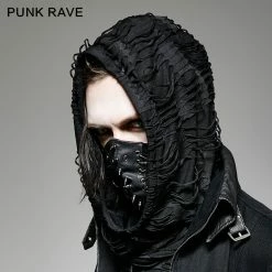 Punk Rave Store Punk Rivet Face Sexy Leather Mask Accessories Women