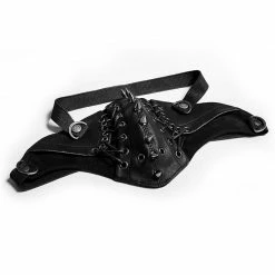 Punk Rave Store Punk Rivet Face Sexy Leather Mask Accessories Women
