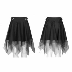 Punkravestore Daily Dark Mesh Skirt