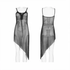 Punkravestore Punk Daily Perspective Silver Mesh Camisole