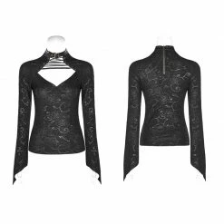 Punk Rave Store Steampunk Wild Assassin Trumpet Sleeve T-Shirt