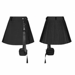 Punkravestore One Piece Academic Style Pleated Skirt With Bag