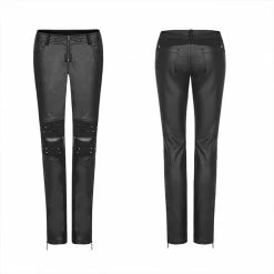 Punkravestore Punk Handsome Tight PU Leather Pants