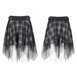 Punkravestore Daily Dark Mesh Skirt