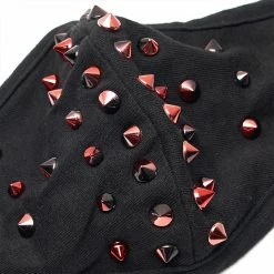 Punkravestore Dazzle Rivet Mask Cyber Goth 19 Punkravestore Dazzle Rivet Mask Cyber Goth