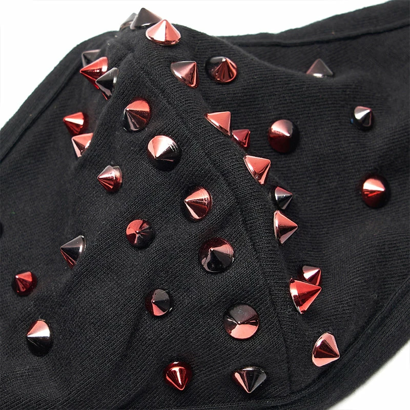 Punkravestore Dazzle Rivet Mask Cyber Goth 11 Punkravestore Dazzle Rivet Mask Cyber Goth