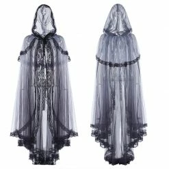 Punk Rave Store Gothic Zombie Bride Mesh Cloak