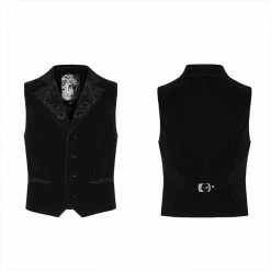 Punkravestore Exquisitely Embroidered Gothic Vest Gothic Vampire