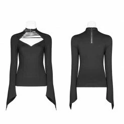 Punk Rave Store Steampunk Wild Assassin Trumpet Sleeve T-Shirt