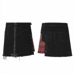Punkravestore Punk Rough Short Skirt