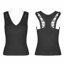 Punk Rave Store Tomb Raider Deep V Vest