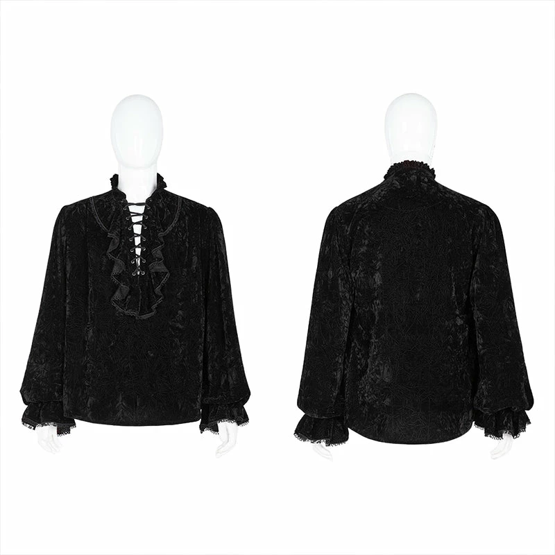 Punkravestore Velvet Gothic Shirt 6 Punkravestore Velvet Gothic Shirt