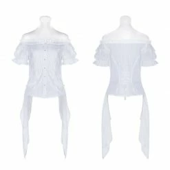 Punk Rave Store Lolita Broken-winged Black Angel Short Sleeve Shirt