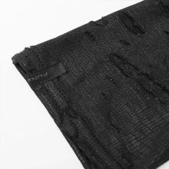 Punkravestore Punk Snake Print Ripped Gloves