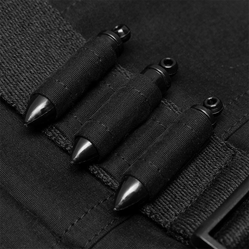 Punkravestore "Hardcore Girl" Series Military Asymmetrical Placket Slip Dress Women 7 Punkravestore "Hardcore Girl" Series Military Asymmetrical Placket Slip Dress Women