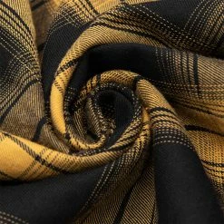 Punkravestore Stitched Plaid Braces Skirt