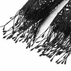 Punkravestore Goth Dark Night Vine Gloves Neck Cover Three-piece Set Gothic Lolita