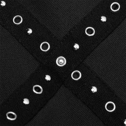 Punkravestore Women Sexy Punk Street Slip Dress