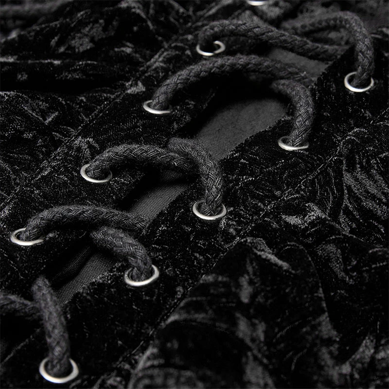 Punkravestore Velvet Gothic Shirt 7 Punkravestore Velvet Gothic Shirt