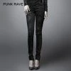 Punk Rave Store Fashion Black Ladies Punk Pants For Women