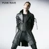 Punk Rave Store Studded Special Hot Fit Leather Long Gothic Coat