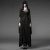 Punk Rave Store Black Sexy Oversized Hooded Gothic Trench Coats For Young Women