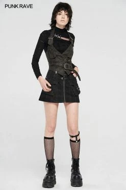 Punkravestore Metal Heavy Punk Halter Vest Gothic Steampunk 10 Punkravestore Metal Heavy Punk Halter Vest Gothic Steampunk