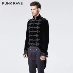Punk Rave Store Gorgeous Black Victorian Gothic Coat With Swallow Tail