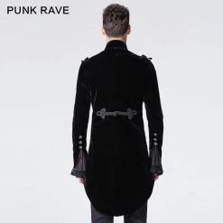 Punk Rave Store Gorgeous Black Victorian Gothic Coat With Swallow Tail