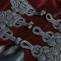 Punk Rave Store Fashion Classical Gentle Long Gothic Jacket With Velour