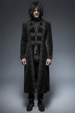Punk Rave Store Gothic Mens Coat Rock Gorgeous Vintage Gothic Trench Coats