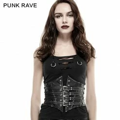 Punk Rave Store Steampunk Vintage Retro Underbust Corset Waist Belt Sexy Leather Girdles For Women Accessories