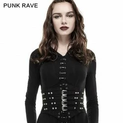 Punk Rave Store Steampunk Vintage Retro Underbust Corset Waist Belt Sexy Leather Girdles For Women Accessories