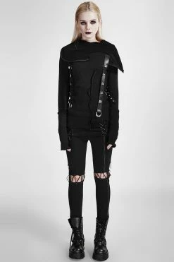 Punk Rave Store Punk Sweater & Hoodies Street Decadent Style Punk Hoodies Knitted Sweater