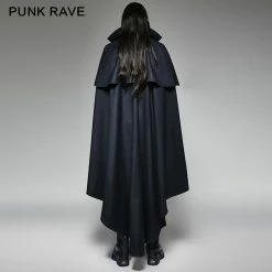 Punk Rave Store Gothic Vampire Luxury Gothic Trench Coats With Pattern Like Vampire Count Cape