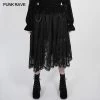 Punkravestore Dark Night Gothic Lace Skirt