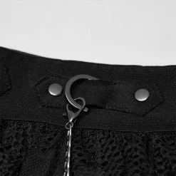 Punkravestore Dark Night Gothic Lace Skirt