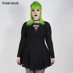 Punkravestore PUNK Mystery Long Sleeve Dress