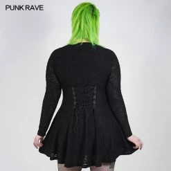 Punkravestore PUNK Mystery Long Sleeve Dress