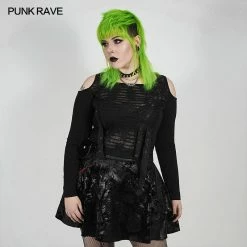 Punkravestore Plus Size 2020 Goth Short Skirt