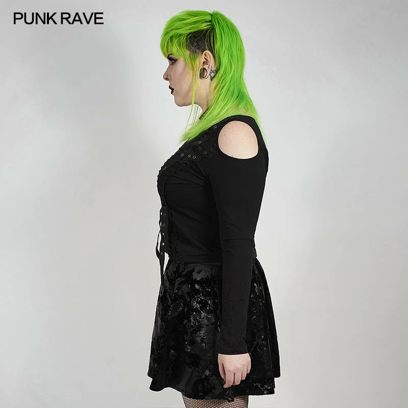 Punkravestore Plus Size 2020 Goth Short Skirt 4 Punkravestore Plus Size 2020 Goth Short Skirt
