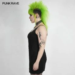 Punkravestore Goth Sexy Braces Skirt Women